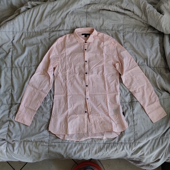 John Varvatos SMALL button up dress shirt Pink Please - Picture 2 of 6